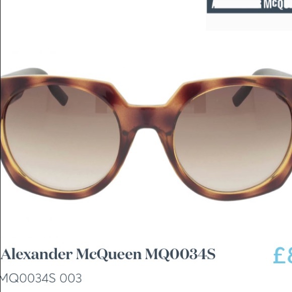 Alexander McQueen Accessories - Alexander McQueen Brown Sunglasses MQ0034S NWT